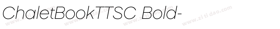 ChaletBookTTSC Bold字体转换